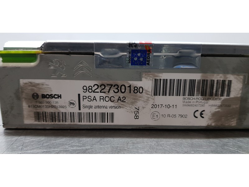 Recambio de sistema audio / radio cd para peugeot 308 sw active referencia OEM IAM 9822730180  