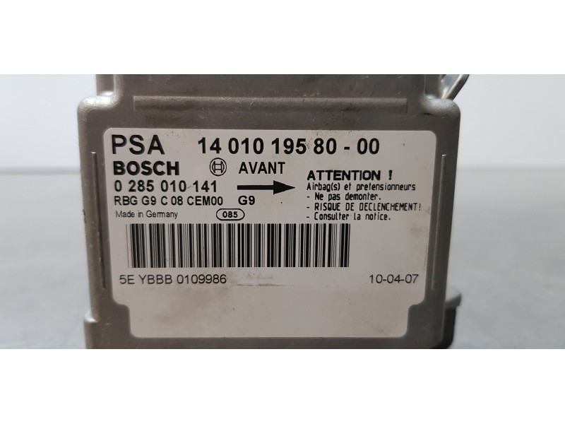 Recambio de centralita airbag para citroen jumpy hdi 90 27 l1h1 furg. referencia OEM IAM 1401019580  