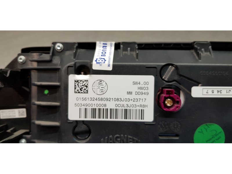 Recambio de pantalla multifuncion para alfa romeo stelvio (630) basis q4 referencia OEM IAM 156146420 503490010008 
