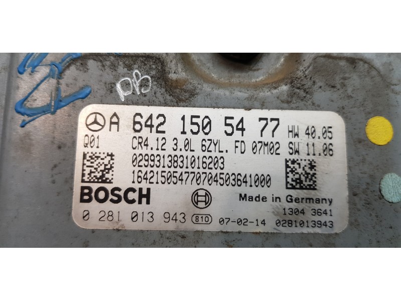 Recambio de centralita motor uce para mercedes clase m (w164) 4matic referencia OEM IAM A6421505477 0281013943 
