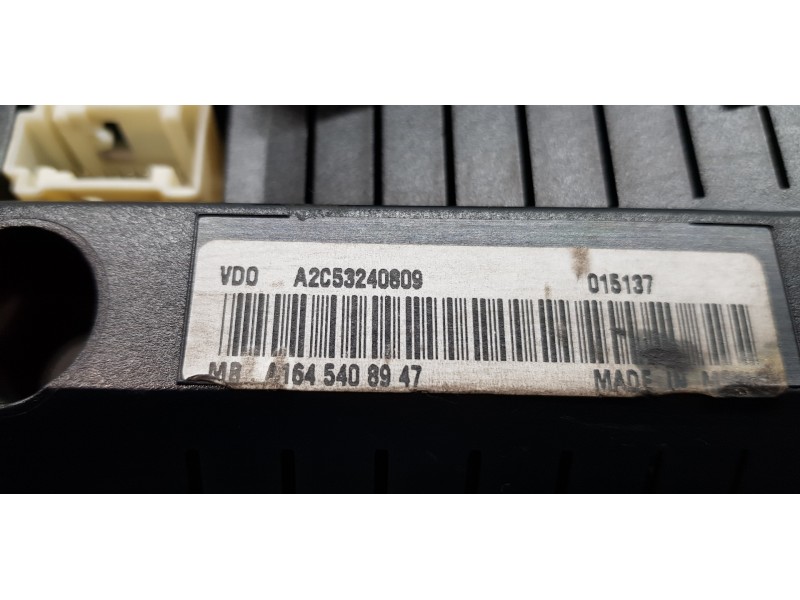 Recambio de cuadro instrumentos para mercedes clase m (w164) 4matic referencia OEM IAM A1645408947 A2C53240809 