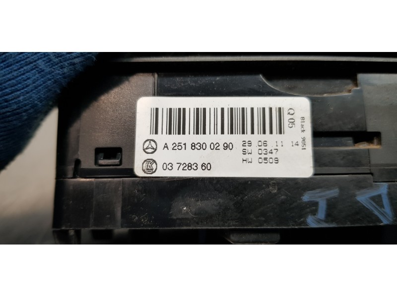 Recambio de mando elevalunas delantero izquierdo para mercedes clase m (w164) 4matic referencia OEM IAM A2518300290  