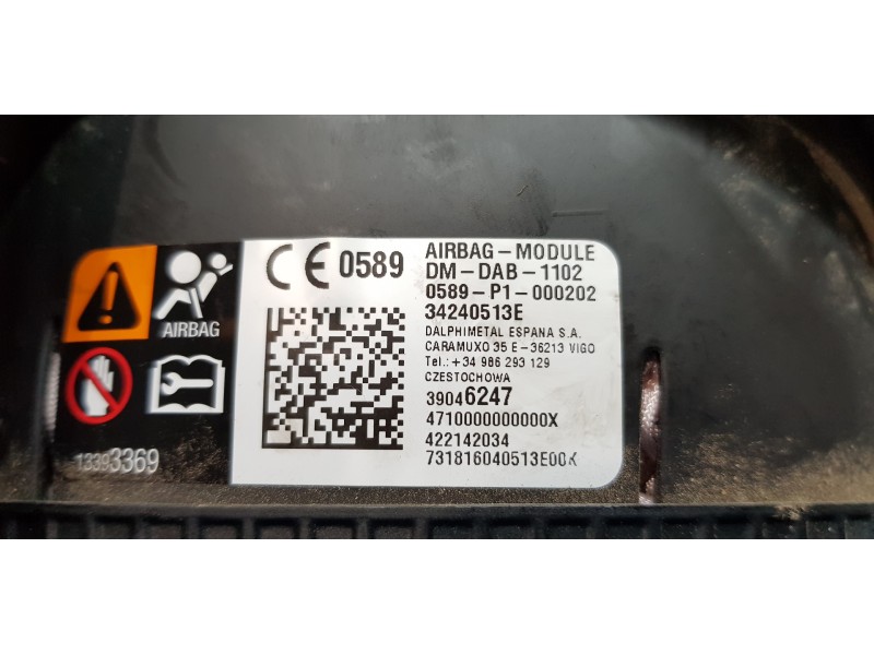 Recambio de kit airbag para opel zafira (c) family start/stop referencia OEM IAM    Recambio de kit airbag para opel zafira (c) family start/stop referencia OEM IAM