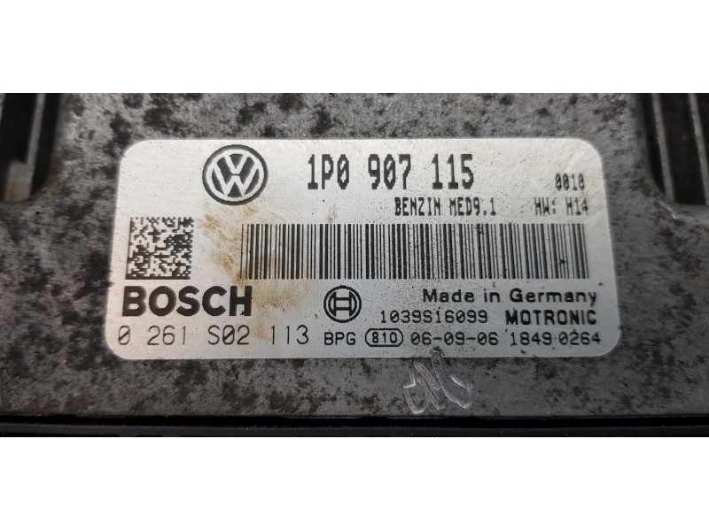 Recambio de centralita motor uce para seat leon (1p1) fr referencia OEM IAM 1P0907115 0261S02113  Recambio de centralita motor uce para seat leon (1p1) fr referencia OEM IAM 1P0907115 0261S02113