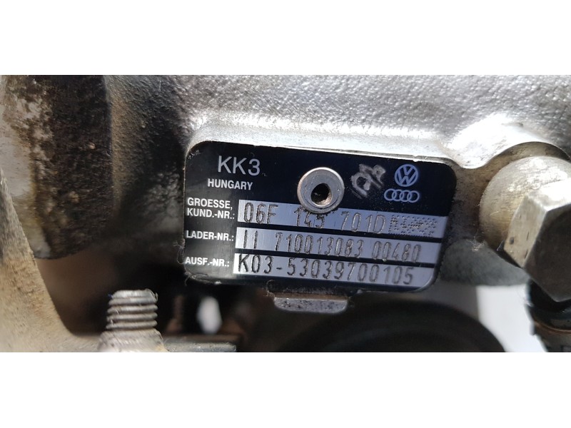 Recambio de turbocompresor para seat leon (1p1) fr referencia OEM IAM 06F145701D   Recambio de turbocompresor para seat leon (1p1) fr referencia OEM IAM 06F145701D