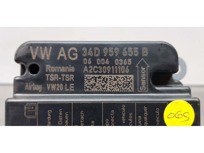 Recambio de kit airbag para seat toledo (kg3) reference referencia OEM IAM 5JB857009BEDI 6F0880201AG 34D959655B Recambio de kit airbag para seat toledo (kg3) reference referencia OEM IAM 5JB857009BEDI 6F0880201AG 34D959655B
