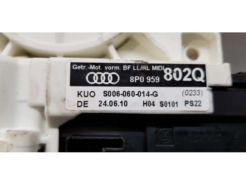 Recambio de motor elevalunas delantero derecho para audi a3 (8p) restyling referencia OEM IAM 8P0959802P 8P0959802Q 