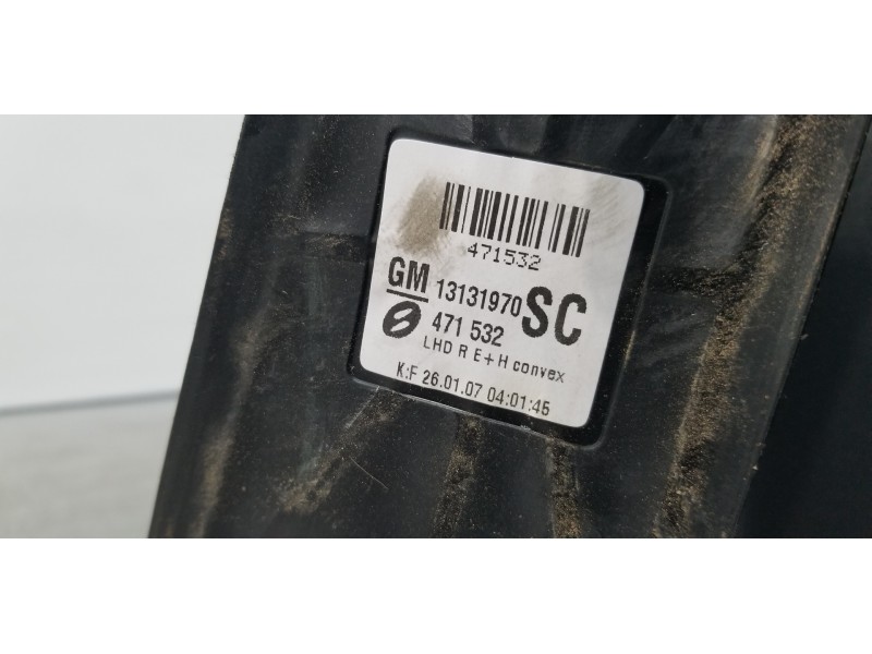 Recambio de retrovisor derecho para opel zafira b cosmo referencia OEM IAM 13253340 13131970 