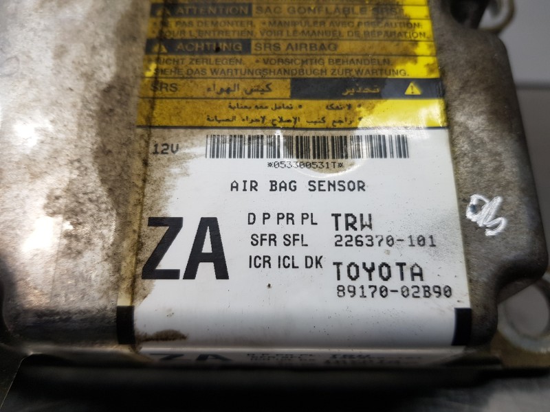 Recambio de centralita airbag para toyota auris active referencia OEM IAM 8917002B90   Recambio de centralita airbag para toyota auris active referencia OEM IAM 8917002B90