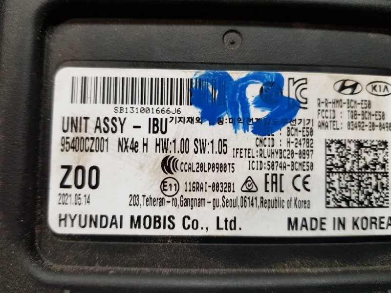Recambio de modulo confort para hyundai tucson hybrid referencia OEM IAM 95400CZ001  