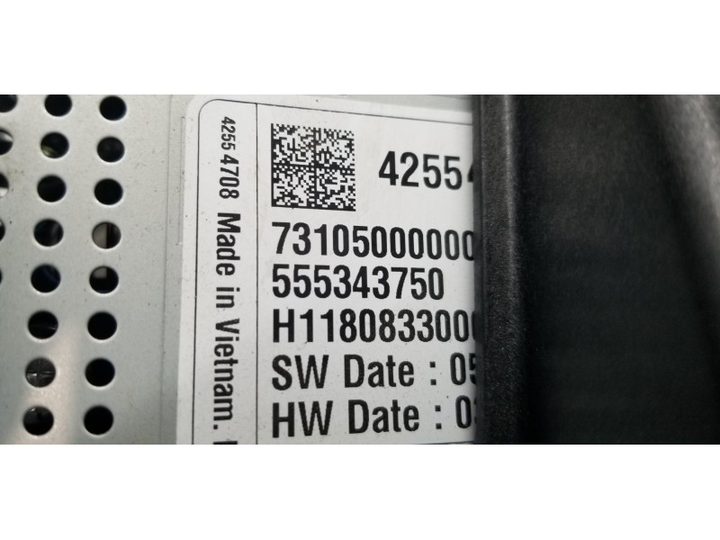 Recambio de pantalla multifuncion para opel zafira (c) family start/stop referencia OEM IAM 42554708 555343750  Recambio de pantalla multifuncion para opel zafira (c) family start/stop referencia OEM IAM 42554708 555343750