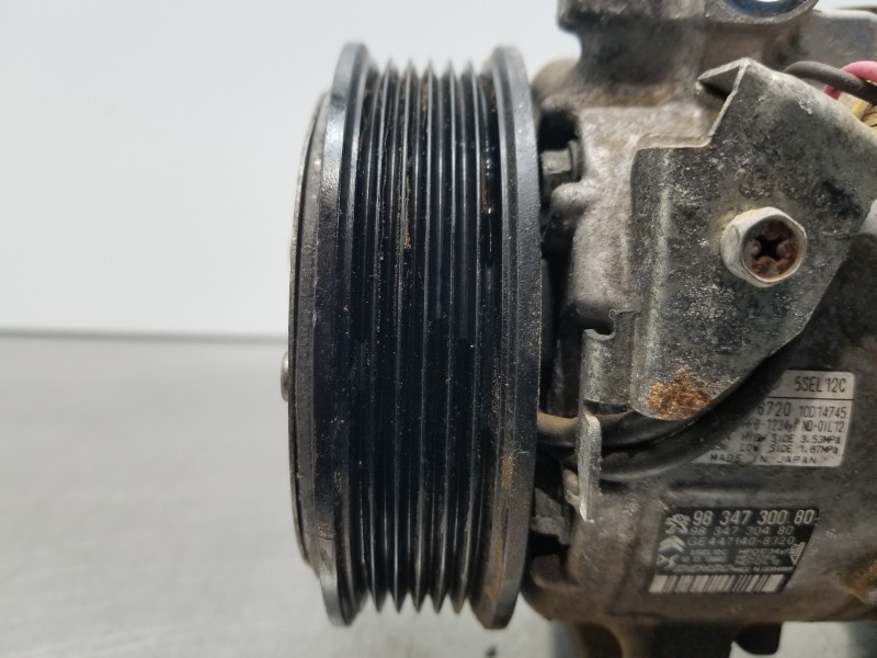 Recambio de compresor aire acondicionado para citroen ds 7 crossback bluehdi referencia OEM IAM 9834730080 9834730480 GE44174083