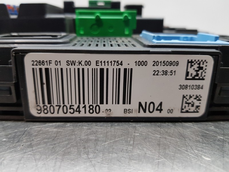 Recambio de caja reles / fusibles para peugeot 308 thp referencia OEM IAM 9807054180 BSIN04  Recambio de caja reles / fusibles para peugeot 308 thp referencia OEM IAM 9807054180 BSIN04