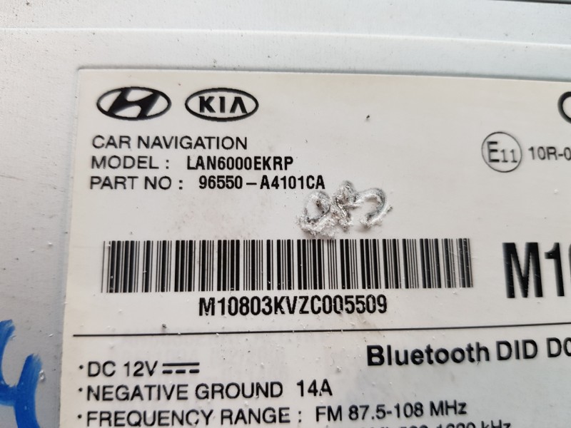 Recambio de pantalla multifuncion para kia carens ( ) concept referencia OEM IAM 96550A4101CA  