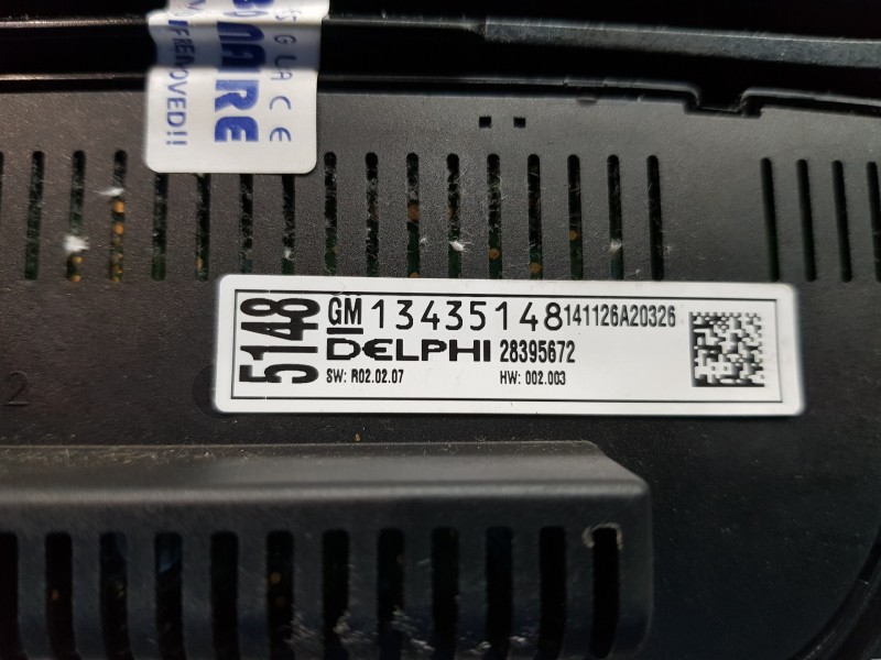 Recambio de sistema audio / radio cd para opel astra j sports tourer selective referencia OEM IAM 23495140 13397126 13435148