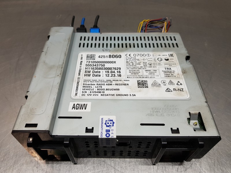 Recambio de sistema audio / radio cd para opel astra k lim. 5türig eco referencia OEM IAM 42518060 555343750 