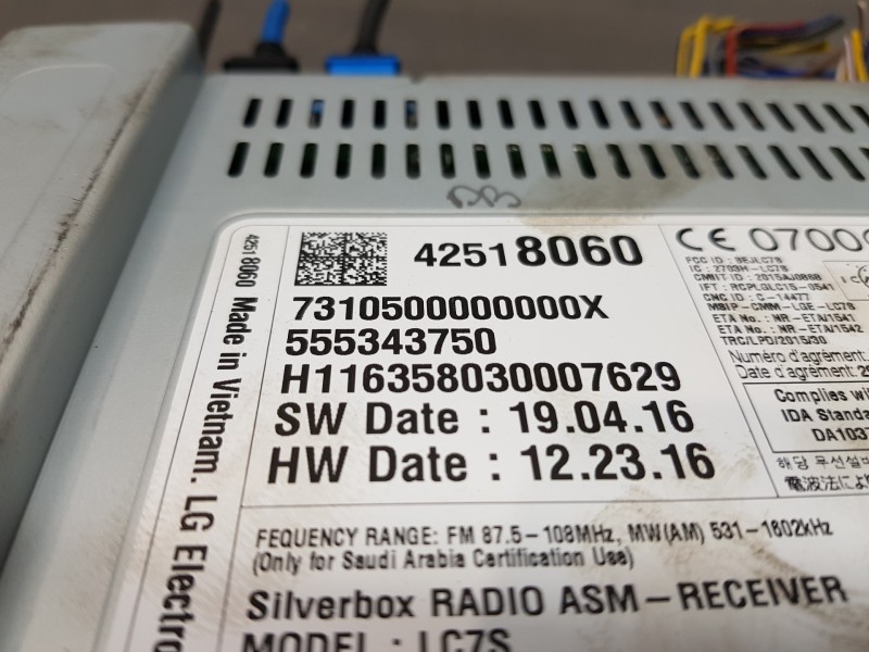 Recambio de sistema audio / radio cd para opel astra k lim. 5türig eco referencia OEM IAM 42518060 555343750 