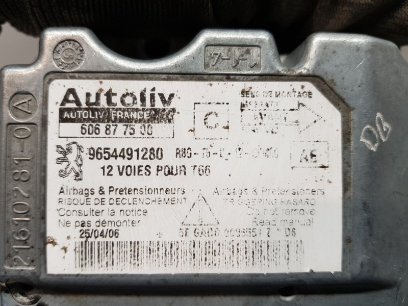 Recambio de centralita airbag para peugeot 307 cc (s2) básico referencia OEM IAM 9654491280  
