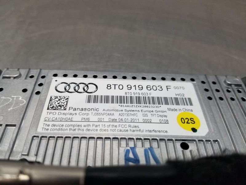 Recambio de pantalla multifuncion para audi a4 ber. (b8) premium referencia OEM IAM 8T0919603F   Recambio de pantalla multifuncion para audi a4 ber. (b8) premium referencia OEM IAM 8T0919603F