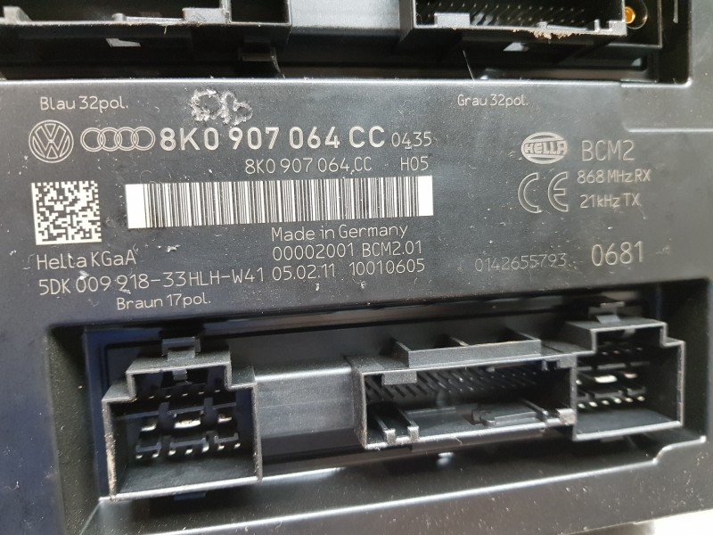 Recambio de modulo confort para audi a4 ber. (b8) premium referencia OEM IAM 8K0907064CC 5DK009918 5DK00991833 Recambio de modulo confort para audi a4 ber. (b8) premium referencia OEM IAM 8K0907064CC 5DK009918 5DK00991833