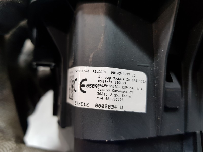 Recambio de kit airbag para peugeot 3008 gt line referencia OEM IAM 16180454ZD 98105497ZD 9810439880 Recambio de kit airbag para peugeot 3008 gt line referencia OEM IAM 16180454ZD 98105497ZD 9810439880