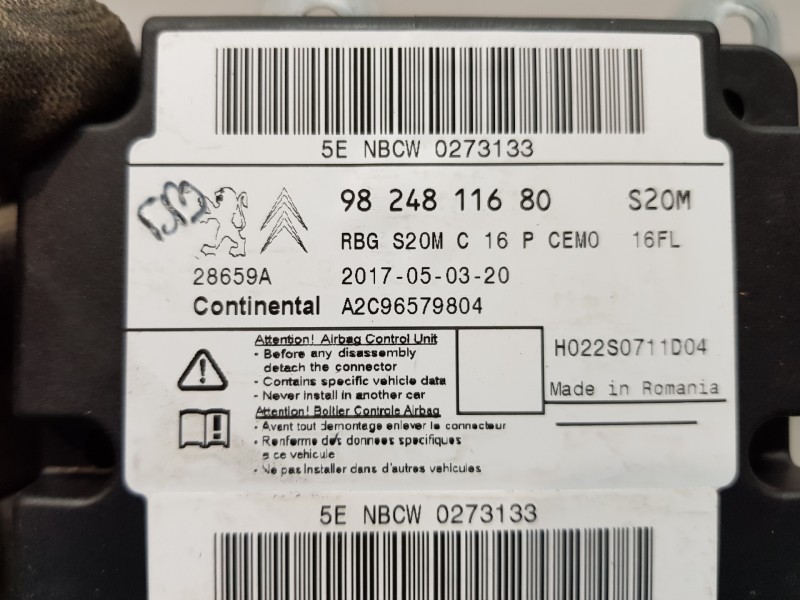 Recambio de kit airbag para peugeot 3008 gt line referencia OEM IAM 16180454ZD 98105497ZD 9810439880 Recambio de kit airbag para peugeot 3008 gt line referencia OEM IAM 16180454ZD 98105497ZD 9810439880