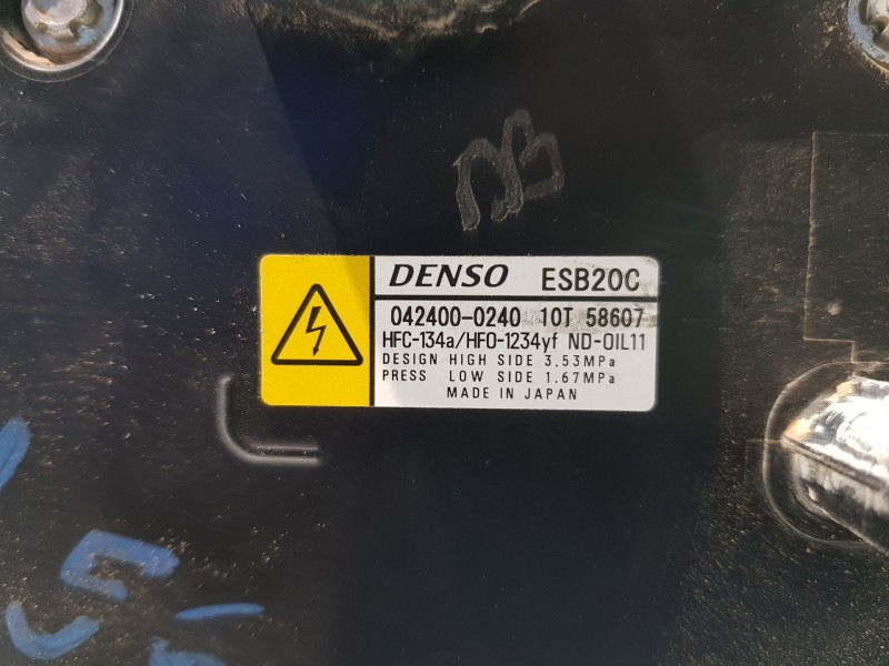 Recambio de compresor aire acondicionado para toyota c-hr hybrid referencia OEM IAM 8837047091 0424000240 