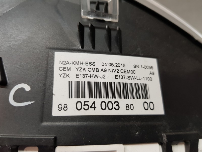 Recambio de cuadro instrumentos para peugeot 208 active referencia OEM IAM 9805400380   Recambio de cuadro instrumentos para peugeot 208 active referencia OEM IAM 9805400380
