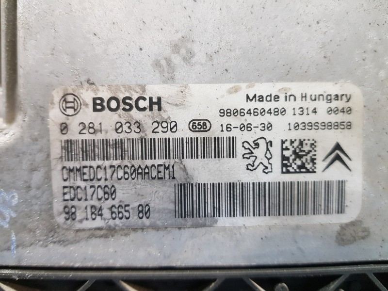 Recambio de centralita motor uce para peugeot 3008 gt line referencia OEM IAM 9818466580 0281033290 9806460480 Recambio de centralita motor uce para peugeot 3008 gt line referencia OEM IAM 9818466580 0281033290 9806460480