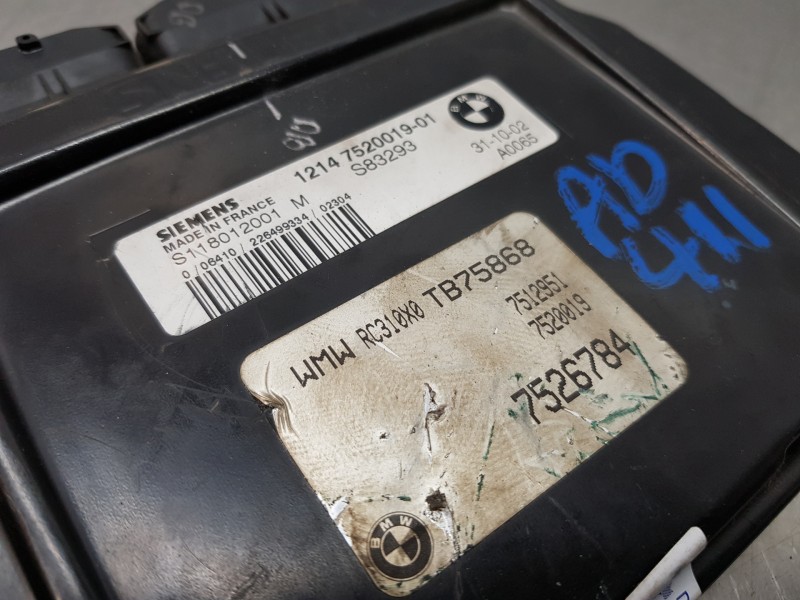 Recambio de centralita motor uce para bmw mini (r50,r53) cooper referencia OEM IAM 12147520019 12147520019 S118012001 Recambio de centralita motor uce para bmw mini (r50,r53) cooper referencia OEM IAM 12147520019 12147520019 S118012001