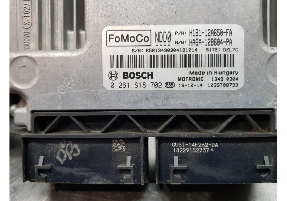 Recambio de centralita motor uce para ford fiesta (ce1) ecoboost active referencia OEM IAM H1B112A650FA HA6A12B684PA 0261S18702