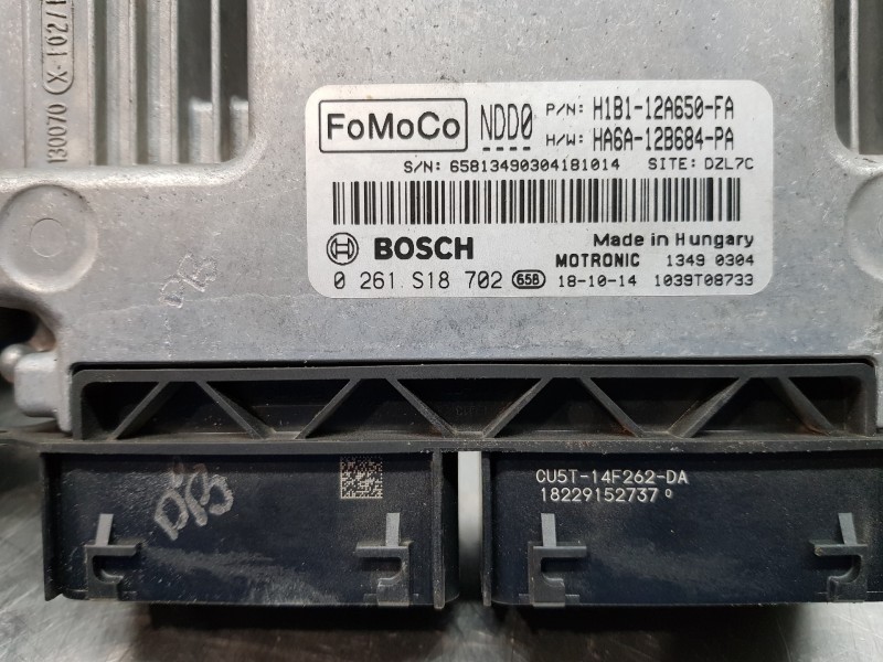 Recambio de centralita motor uce para ford fiesta (ce1) ecoboost active referencia OEM IAM H1B112A650FA HA6A12B684PA 0261S18702