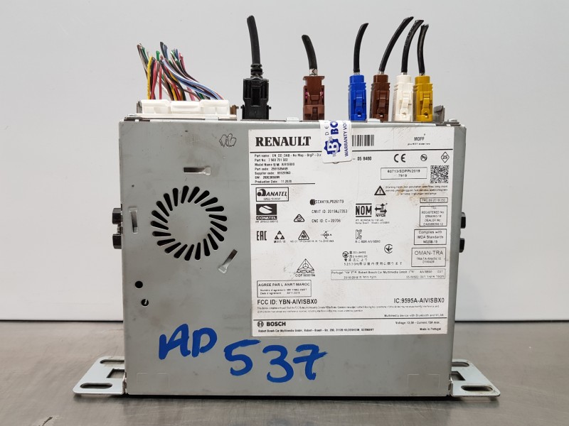 Recambio de sistema audio / radio cd para renault megane iv berlina 5p fastback referencia OEM IAM 259153546R   Recambio de sistema audio / radio cd para renault megane iv berlina 5p fastback referencia OEM IAM 259153546R