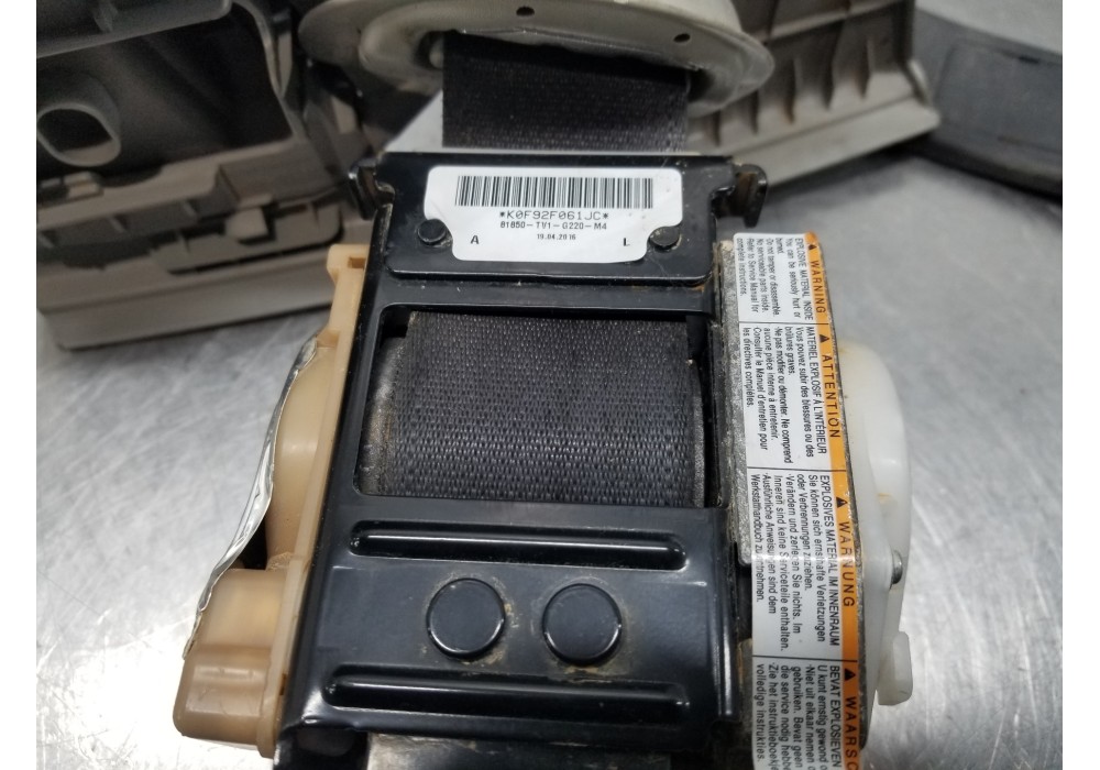 Recambio de cinturon seguridad delantero izquierdo para honda civic lim.4 (fb) navi pack referencia OEM IAM 81850TV1G220M4 81850 Recambio de cinturon seguridad delantero izquierdo para honda civic lim.4 (fb) navi pack referencia OEM IAM 81850TV1G220M4 81850