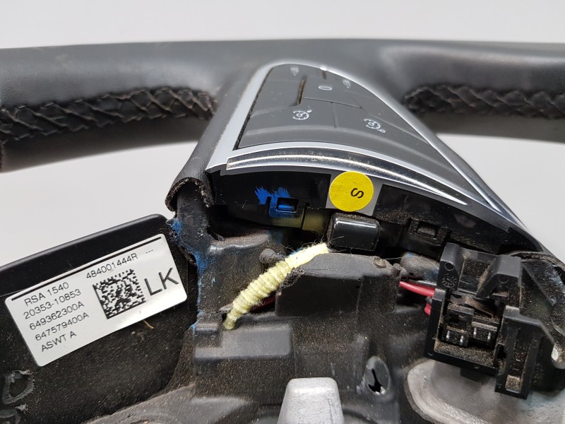 Recambio de volante para renault megane iv berlina 5p fastback referencia OEM IAM 484001444R   Recambio de volante para renault megane iv berlina 5p fastback referencia OEM IAM 484001444R