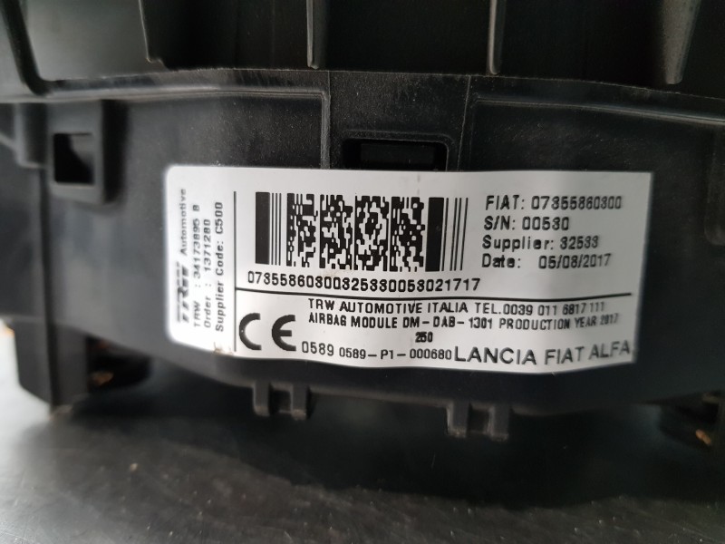 Recambio de airbag delantero izquierdo para citroen jumper kasten bluehdi referencia OEM IAM 1671044080 07355860800  Recambio de airbag delantero izquierdo para citroen jumper kasten bluehdi referencia OEM IAM 1671044080 07355860800