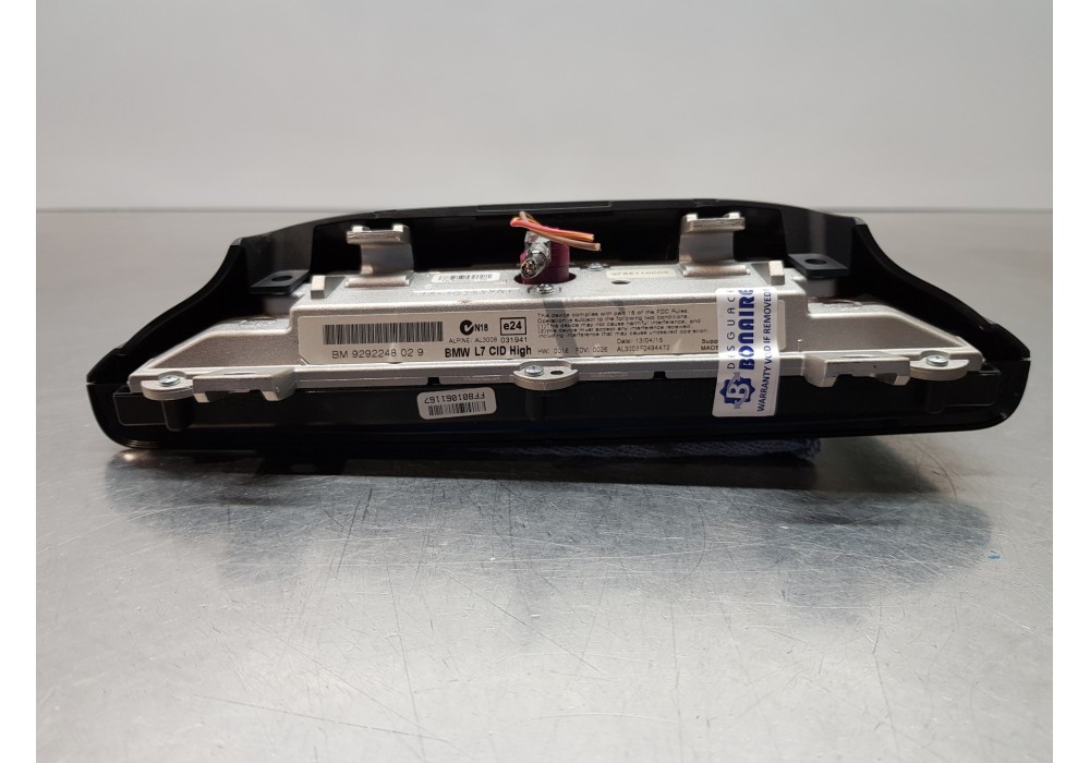 Recambio de pantalla multifuncion para bmw serie 4 gran coupe (f36) x drive referencia OEM IAM 9292248  