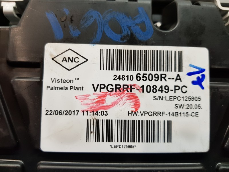 Recambio de cuadro instrumentos para renault captur techno referencia OEM IAM 248106509R   Recambio de cuadro instrumentos para renault captur techno referencia OEM IAM 248106509R