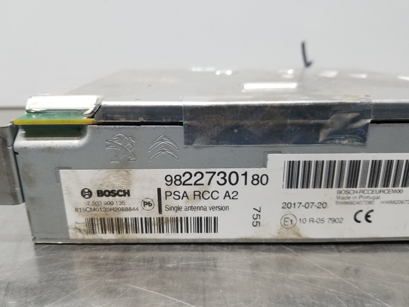 Recambio de sistema audio / radio cd para peugeot 208 bluehdi referencia OEM IAM 9822730180   Recambio de sistema audio / radio cd para peugeot 208 bluehdi referencia OEM IAM 9822730180