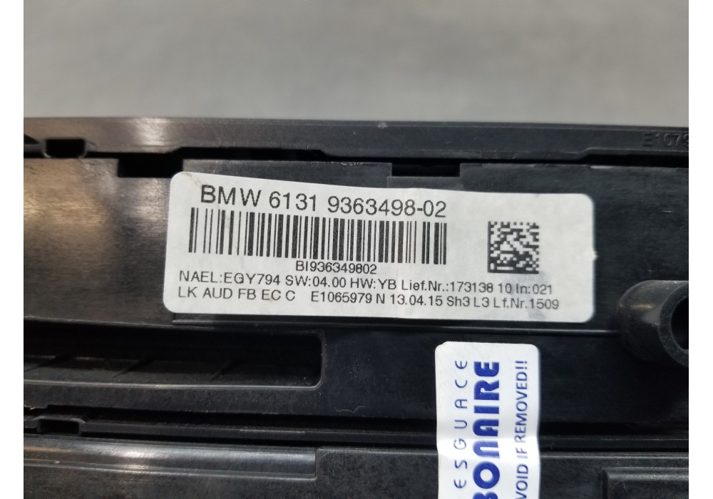 Recambio de mando climatizador para bmw serie 4 gran coupe (f36) x drive referencia OEM IAM 64119354145 61319363498 