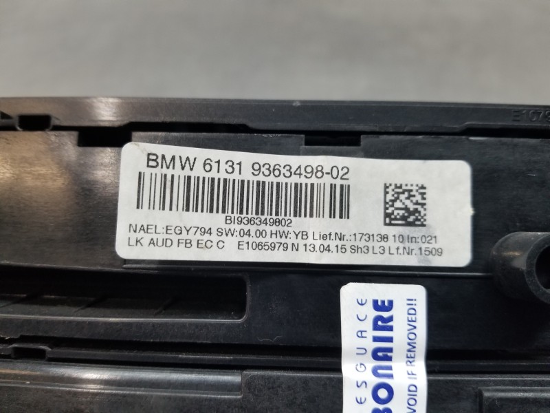 Recambio de mando climatizador para bmw serie 4 gran coupe (f36) x drive referencia OEM IAM 64119354145 61319363498 