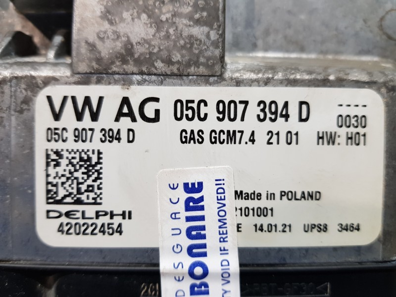 Recambio de centralita motor uce para audi a1 sportback (gba) cool referencia OEM IAM 05C907394D 42022454 