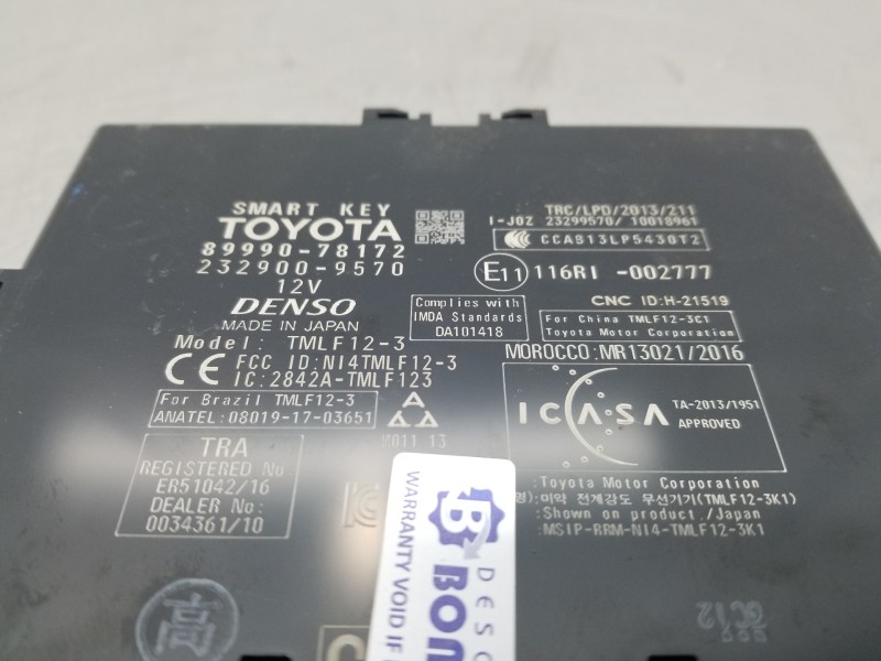 Recambio de modulo electronico para lexus nx essence referencia OEM IAM 8999078172 2329009570 