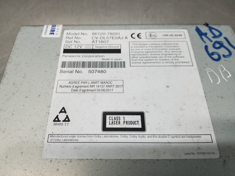 Recambio de sistema audio / radio cd para lexus nx essence referencia OEM IAM 8612078091  