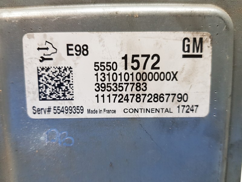 Recambio de centralita motor uce para opel mokka x selective referencia OEM IAM 55501572 395357783  Recambio de centralita motor uce para opel mokka x selective referencia OEM IAM 55501572 395357783