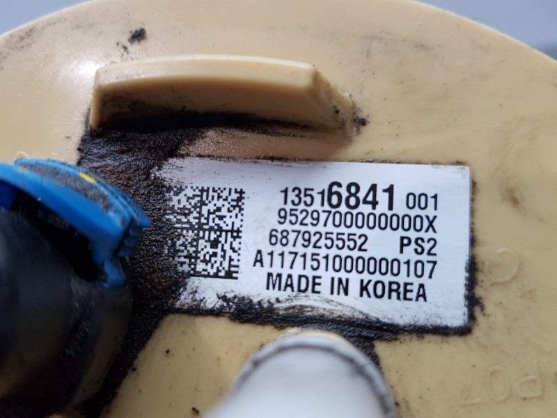 Recambio de aforador para opel mokka x selective referencia OEM IAM 13516859 687925552  Recambio de aforador para opel mokka x selective referencia OEM IAM 13516859 687925552