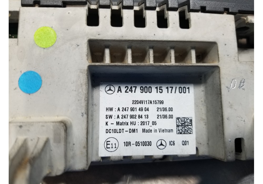 Recambio de pantalla multifuncion para mercedes clase a (w177) 200 d referencia OEM IAM A2479001517 A2479014904 A2479028413