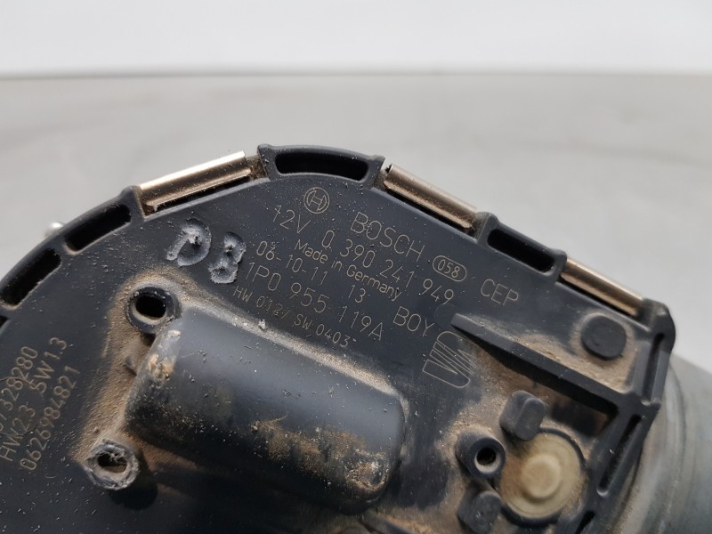 Recambio de motor limpia delantero para seat leon (1p1) fr referencia OEM IAM 1P0955119A 0390241949  Recambio de motor limpia delantero para seat leon (1p1) fr referencia OEM IAM 1P0955119A 0390241949