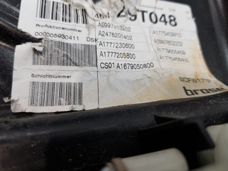 Recambio de elevalunas delantero derecho para mercedes clase a (w177) 200 d referencia OEM IAM A1777205800 A0009065706 