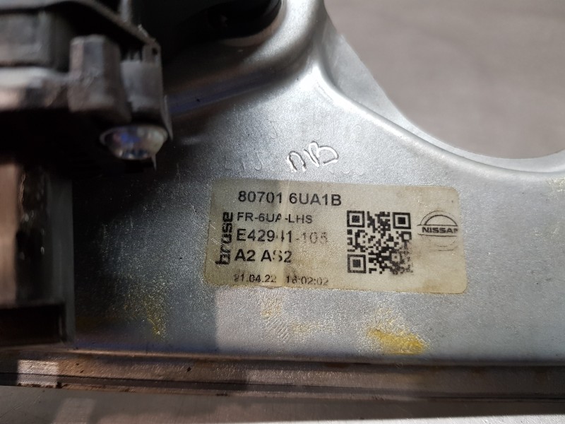 Recambio de elevalunas delantero izquierdo para nissan qashqai (j12) acenta referencia OEM IAM 807016UA1B 807516UA1B  Recambio de elevalunas delantero izquierdo para nissan qashqai (j12) acenta referencia OEM IAM 807016UA1B 807516UA1B